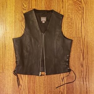 Leather "biker" vest